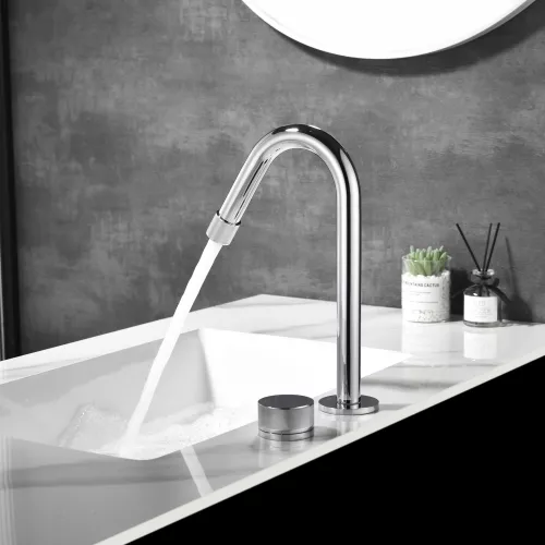 Смеситель для раковины Black&White GF-7108-С, Выбрать цвет: Хром, изображение 3