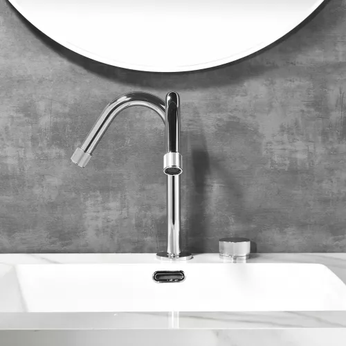 Смеситель для раковины Black&White GF-7108-С, Выбрать цвет: Хром, изображение 2