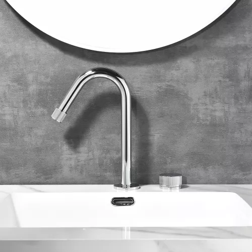 Смеситель для раковины Black&White GF-7108-С, Выбрать цвет: Хром, изображение 10