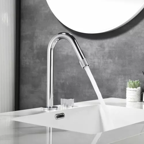 Смеситель для раковины Black&White GF-7108-С, Выбрать цвет: Хром, изображение 5