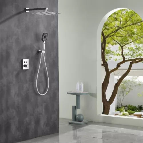 Встроенная душевая система Black & White GH-9101-C, Выбрать цвет: Хром, изображение 3