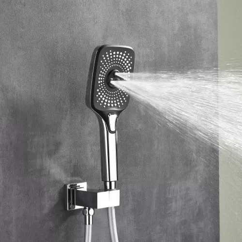 Встроенная душевая система Black & White GH-9101-C, Выбрать цвет: Хром, изображение 8