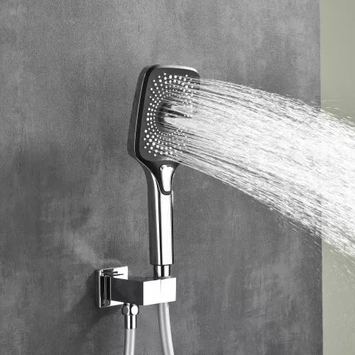 Встроенная душевая система Black & White GH-9101-C, Выбрать цвет: Хром, изображение 7