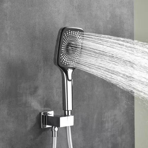 Встроенная душевая система Black & White GH-9101-C, Выбрать цвет: Хром, изображение 6