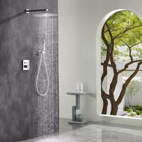 Встроенная душевая система Black & White GH-9101-C, Выбрать цвет: Хром, изображение 4