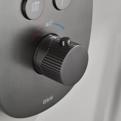 Встроенная душевая система Black & White GH-9201-GM, Выбрать цвет: Оружейная сталь, изображение 6