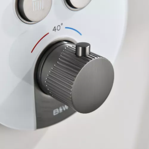 Встроенная душевая система Black & White GH-9301-GM, Выбрать цвет: Оружейная сталь, изображение 8