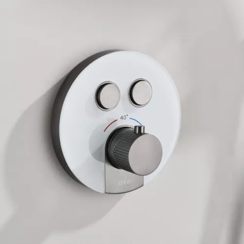 Встроенная душевая система Black & White GH-9301-GM, Выбрать цвет: Оружейная сталь, изображение 6