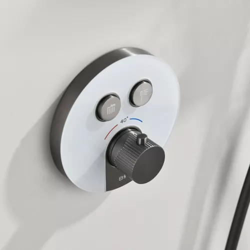 Встроенная душевая система Black & White GH-9301-GM, Выбрать цвет: Оружейная сталь, изображение 4