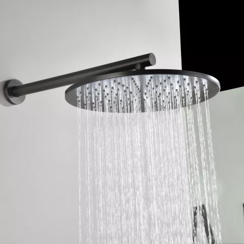 Встроенная душевая система Black & White GH-9301-GM, Выбрать цвет: Оружейная сталь, изображение 12