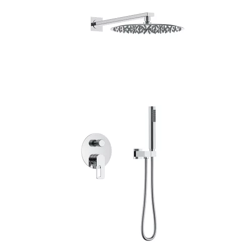 Встроенная душевая система Black & White GL-9105-C, Выбрать цвет: Хром