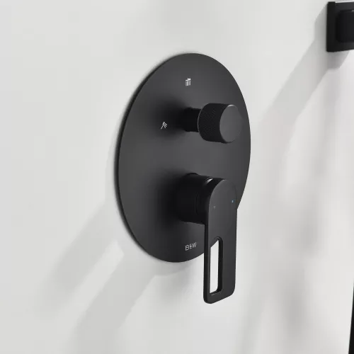 Встроенная душевая система Black & White GL-9105-MB, Выбрать цвет: Черный, изображение 2