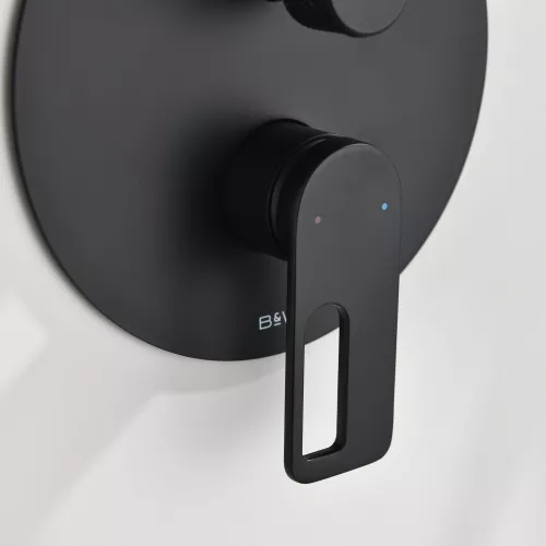 Встроенная душевая система Black & White GL-9105-MB, Выбрать цвет: Черный, изображение 4