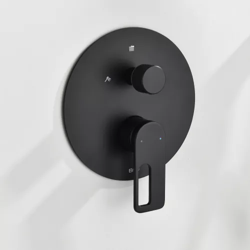 Встроенная душевая система Black & White GL-9105-MB, Выбрать цвет: Черный, изображение 5