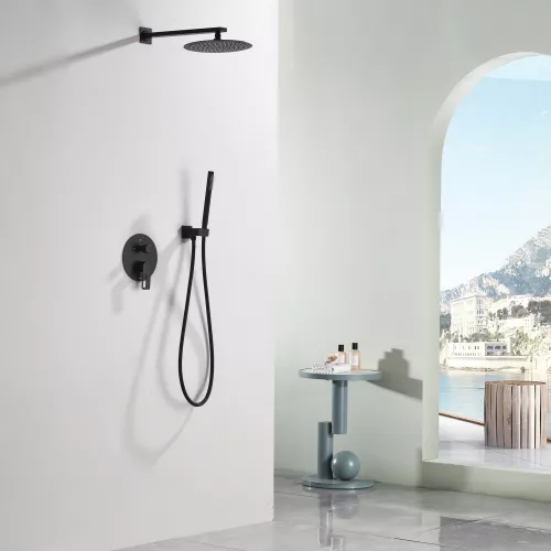 Встроенная душевая система Black & White GL-9105-MB, Выбрать цвет: Черный, изображение 8