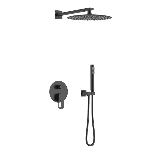 Встроенная душевая система Black & White GL-9105-MB, Выбрать цвет: Черный