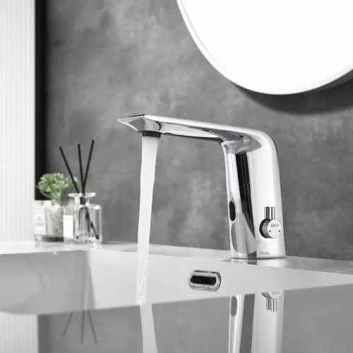 Смеситель для раковины сенсорный Black&White GS-7101-C, Выбрать цвет: Хром, изображение 3