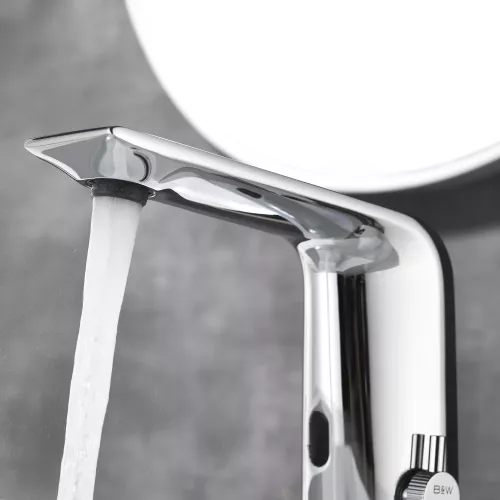 Смеситель для раковины сенсорный Black&White GS-7101-C, Выбрать цвет: Хром, изображение 2