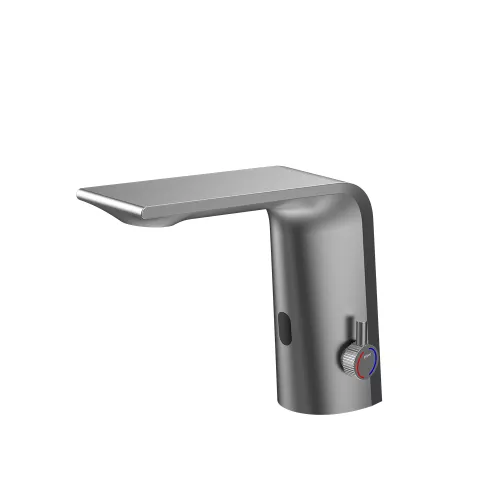 Смеситель для раковины сенсорный Black&White GS-7101-GM, Выбрать цвет: Оружейная сталь