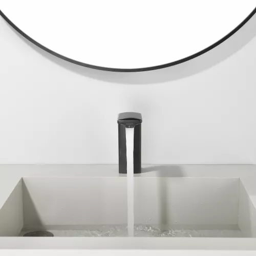 Смеситель для раковины сенсорный Black&White GS-7102-GM, Выбрать цвет: Оружейная сталь, изображение 7