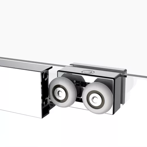 Душевое ограждение Black&White SX715+SX720, Цвет профиля: Хром, Выбрать размер: 100х80, изображение 7