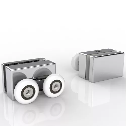 Душевое ограждение Black&White SX715+SX720, Цвет профиля: Хром, Выбрать размер: 100х80, изображение 8