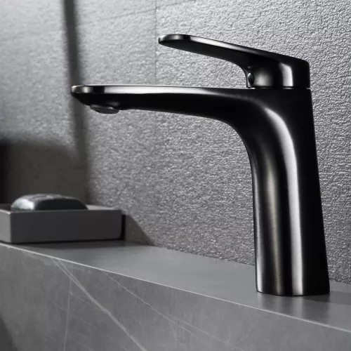 Смеситель для раковины Black&White UK8701MG, Выбрать цвет: Черный