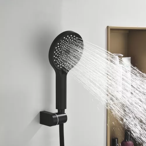 Смеситель для ванны Black&White GL-9101-GM (душевой шланг и лейка в комплекте), Выбрать цвет: Оружейная сталь, изображение 2