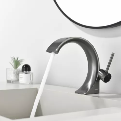 Смеситель для раковины Black&White GF-7106-BG, Выбрать цвет: Золото, изображение 3