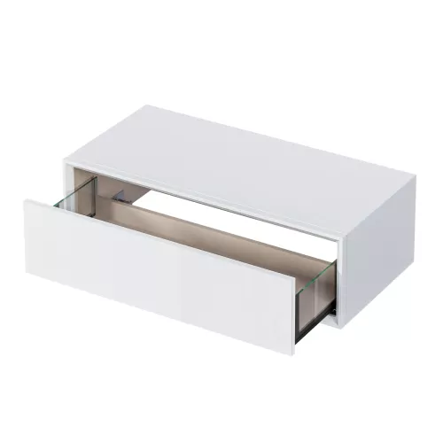 Тумба подвесная с раковиной 1 Marka  Milacco , Выбрать цвет: Белый, изображение 5