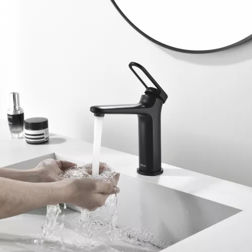 Смеситель для раковины Black&White GF-7109-С, Выбрать цвет: Хром, изображение 4