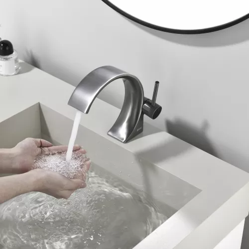 Смеситель для раковины Black&White GF-7106-С, Выбрать цвет: Хром, изображение 4