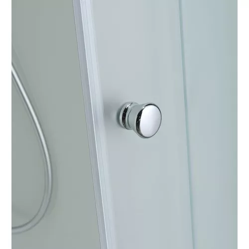 Душевая кабина AvaCan C2010/2080/2090 низкий поддон, Цвет стекла: матовое, Цвет профиля: Хром, Тип поддона: Низкий, Выбрать размер: 100х100, Внешний вид: без гидромассажа, Наличие крыши: есть, изображение 14