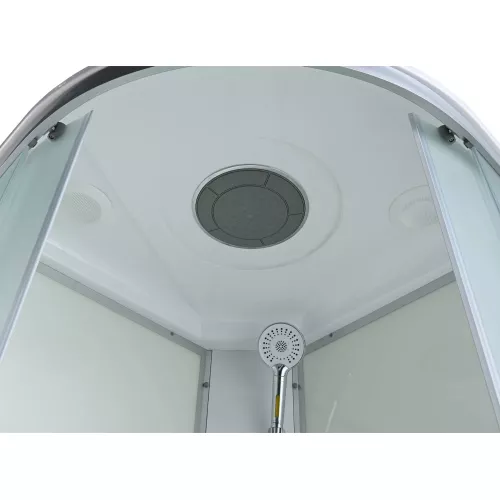 Душевая кабина AvaCan C2010/2080/2090 низкий поддон, Цвет стекла: матовое, Цвет профиля: Хром, Тип поддона: Низкий, Выбрать размер: 100х100, Внешний вид: без гидромассажа, Наличие крыши: есть, изображение 13