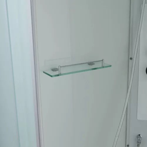 Душевая кабина AvaCan C2010/2080/2090 низкий поддон, Цвет стекла: матовое, Цвет профиля: Хром, Тип поддона: Низкий, Выбрать размер: 100х100, Внешний вид: без гидромассажа, Наличие крыши: есть, изображение 9