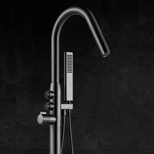 Отдельностоящий смеситель для ванны Black&White U7752GM, изображение 2