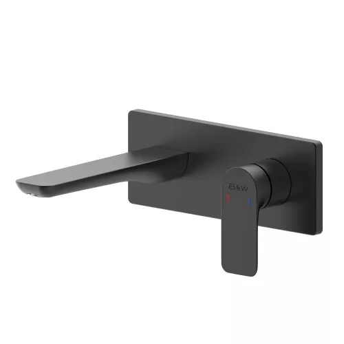 Смеситель для раковины встраиваемый  Black&White UK8306B, изображение 6