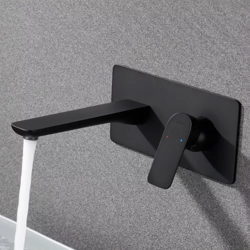 Смеситель для раковины встраиваемый  Black&White UK8306B, изображение 2