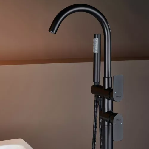 Отдельностоящий смеситель для ванны Black&White UK8320B, изображение 3