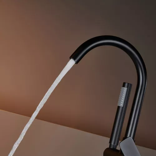 Отдельностоящий смеситель для ванны Black&White UK8320B, изображение 4