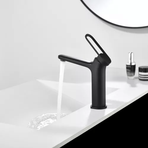 Смеситель для раковины Black&White GF-7109-MB, Выбрать цвет: Черный, изображение 13