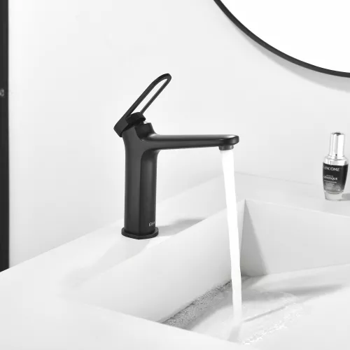 Смеситель для раковины Black&White GF-7109-MB, Выбрать цвет: Черный, изображение 6