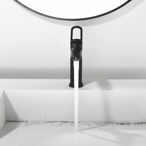 Смеситель для раковины Black&White GF-7109-MB, Выбрать цвет: Черный, изображение 9