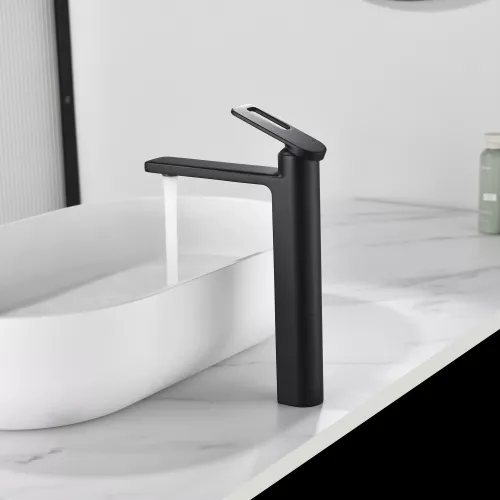 Смеситель для раковины Black&White GF-7203-MB, Выбрать цвет: Черный, изображение 4