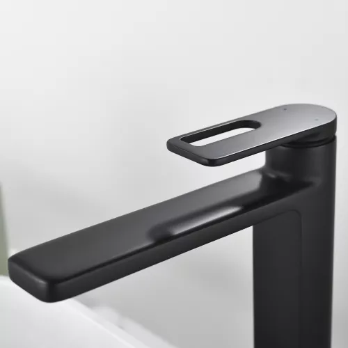 Смеситель для раковины Black&White GF-7203-MB, Выбрать цвет: Черный, изображение 2