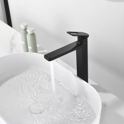 Смеситель для раковины Black&White GF-7203-MB, Выбрать цвет: Черный, изображение 8