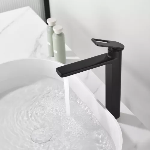 Смеситель для раковины Black&White GF-7203-MB, Выбрать цвет: Черный, изображение 7