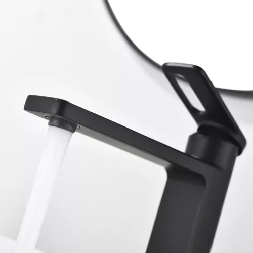 Смеситель для раковины Black&White GF-7203-MB, Выбрать цвет: Черный, изображение 3