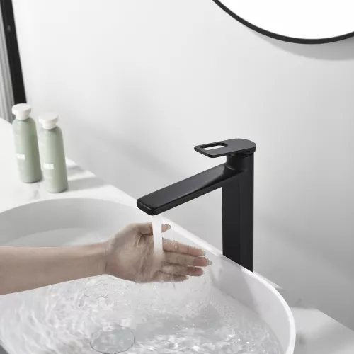 Смеситель для раковины Black&White GF-7203-MB, Выбрать цвет: Черный, изображение 10