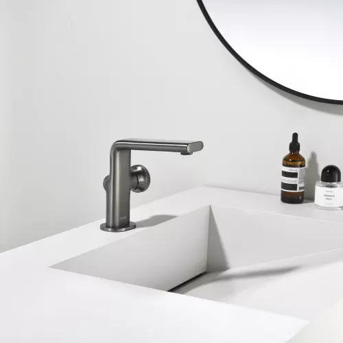 Смеситель для раковины Black&White GF-7207-GM, Выбрать цвет: Оружейная сталь, изображение 9